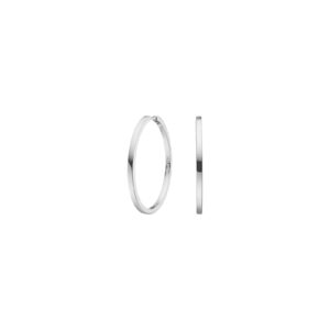 Rhod. sølv creol 30mm