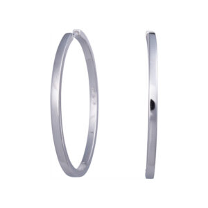 Rhod. sølv creol 20mm