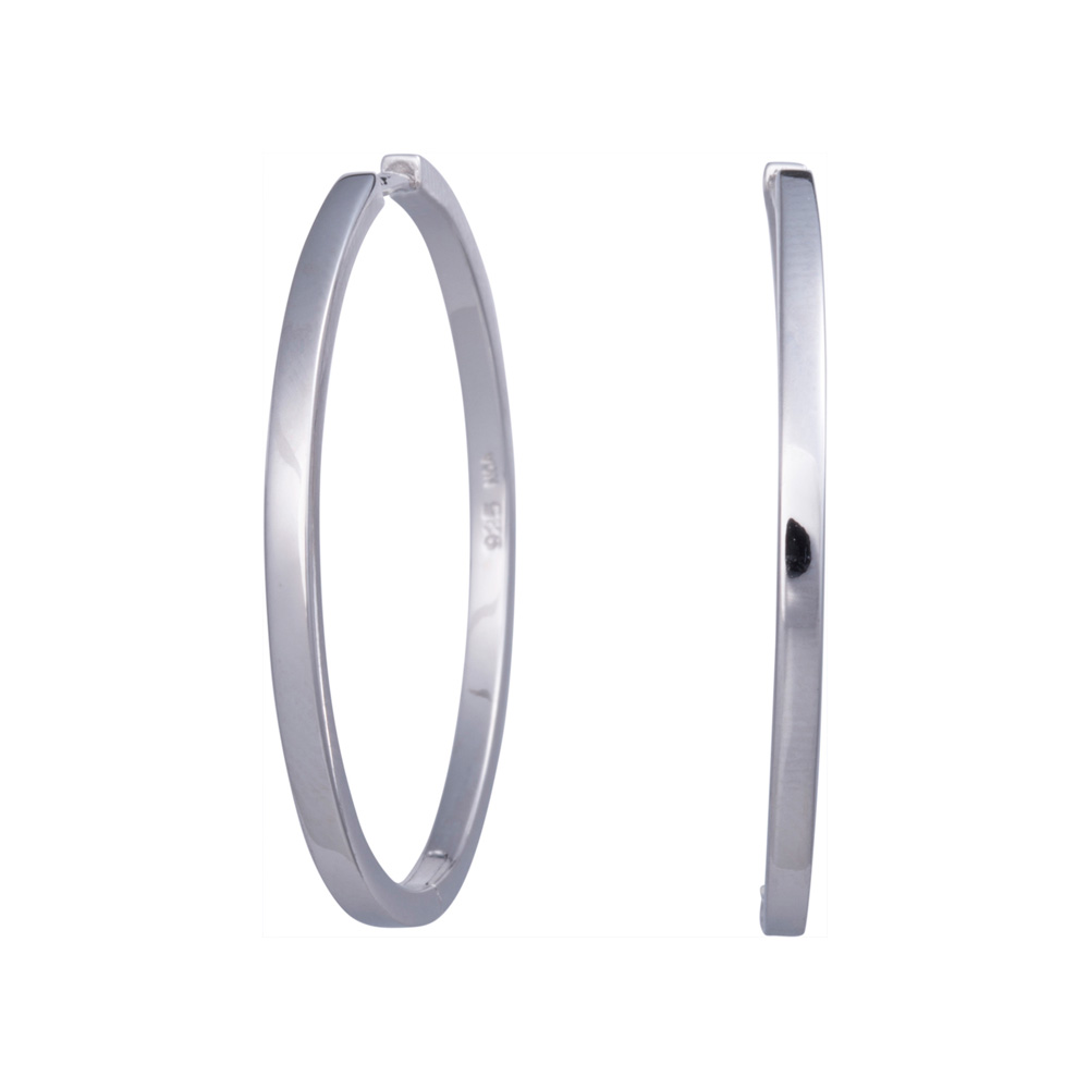 Rhod. sølv creol 20mm