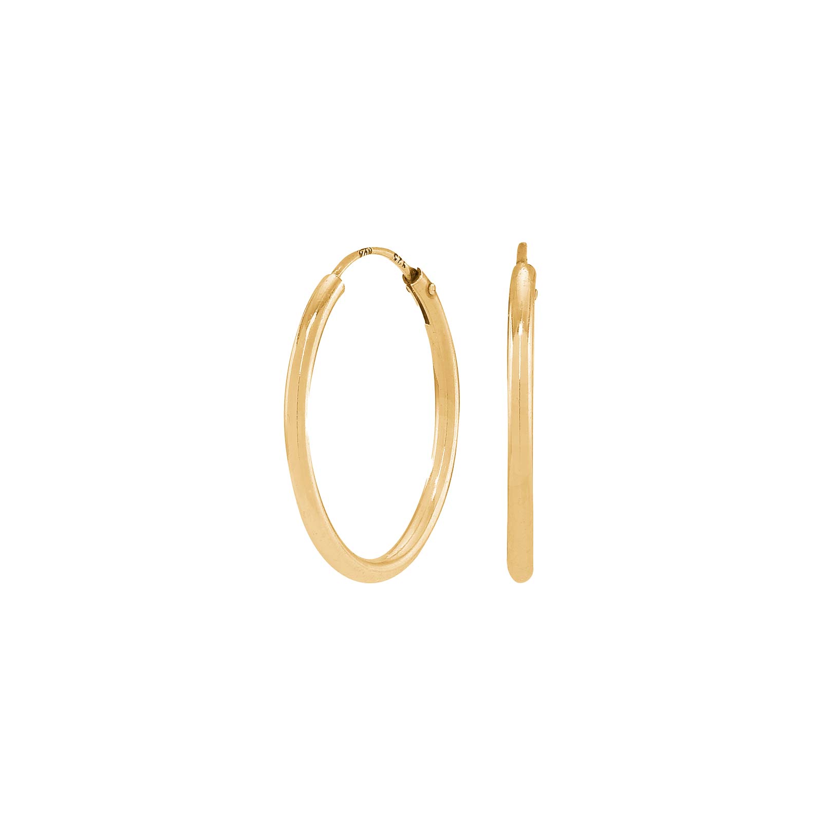 Forgyldt sølv creol 20mm HOOPS52