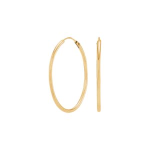 Forgyldt  sølv creol 25mm HOOPS52