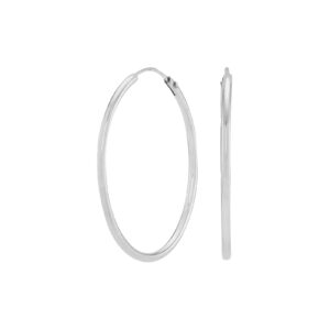 Rhodineret  sølv creol 30mm HOOPS52