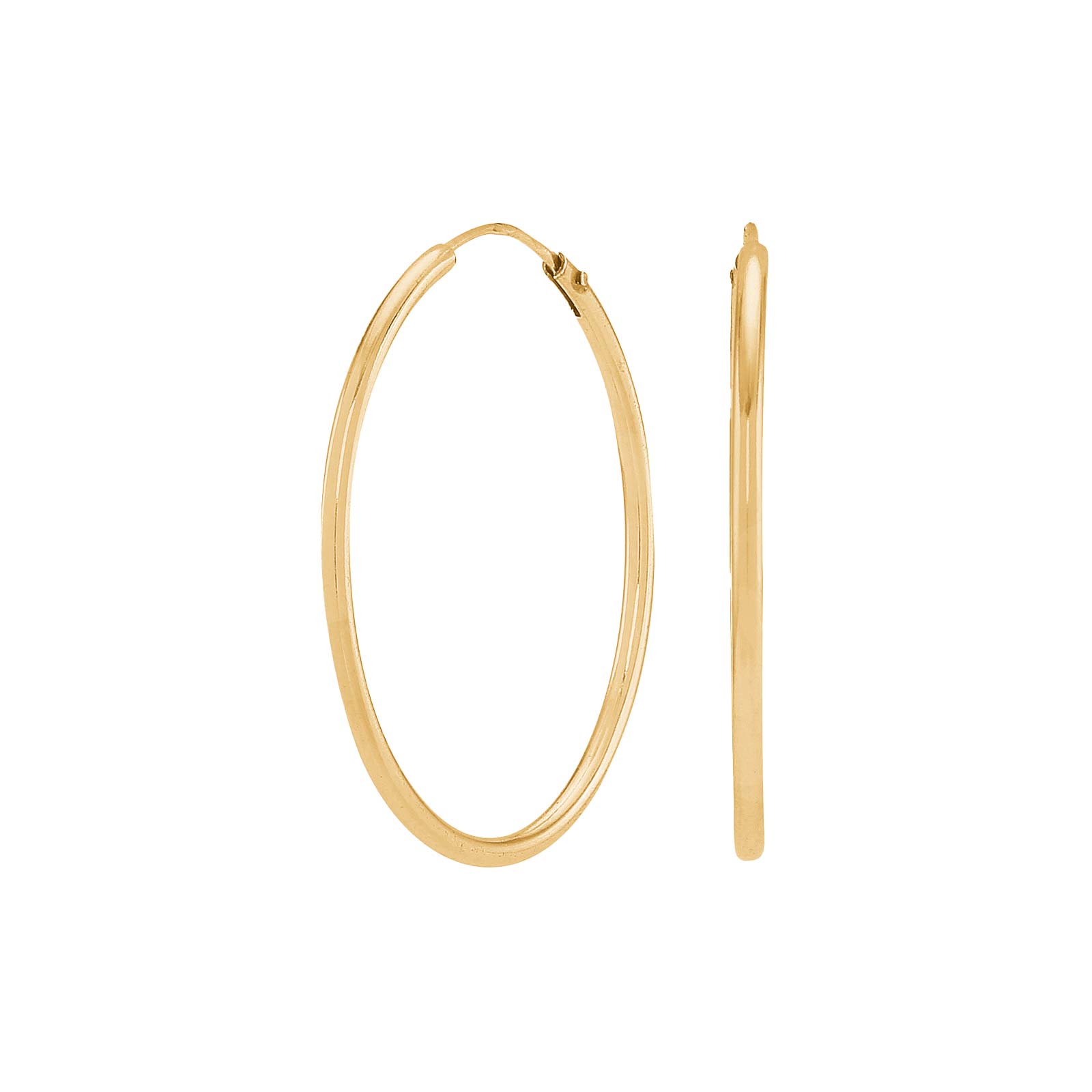 Forgyldt sølv creol 30mm HOOPS52