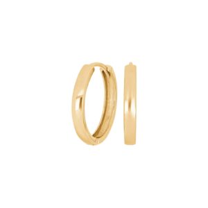 Forg. sølv creoler 19mm