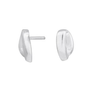 Rhod. sølvørestikker m/cz