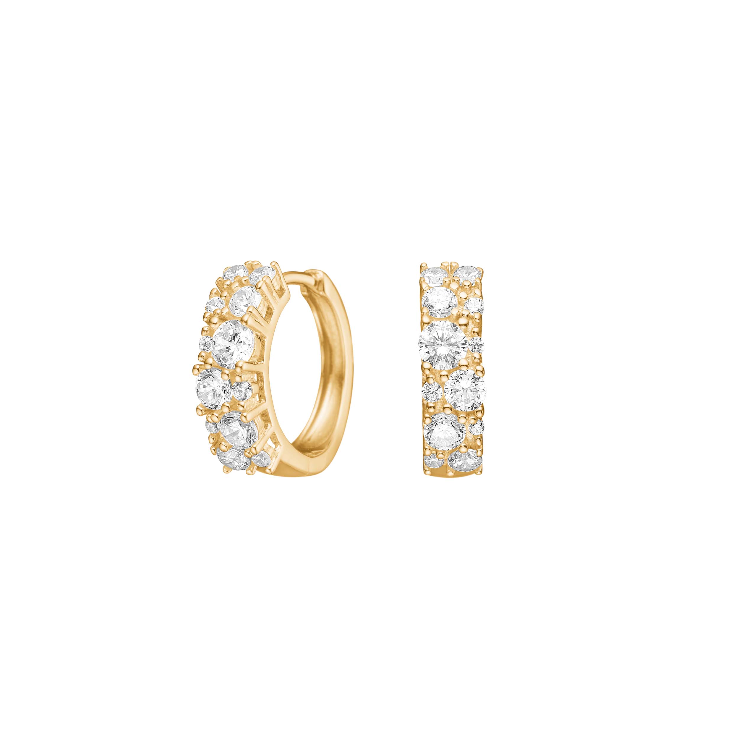 Forgyldt sølv creoler SOFIENOR