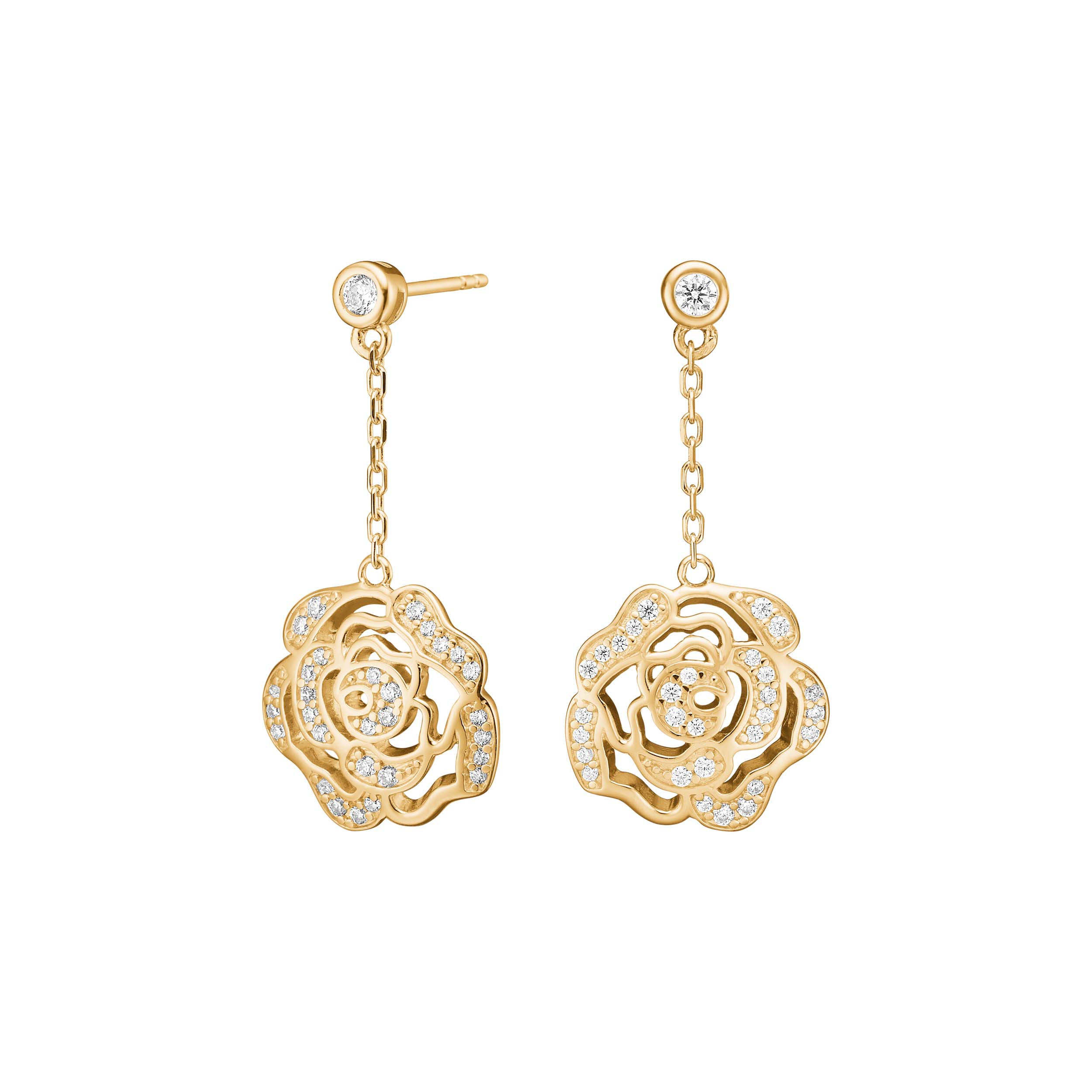 Forgyldt sølv ørehængere SANDRANOR