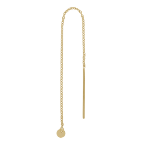 14kt. guldørekæde m/3mm plade PIERCE52 1stk.