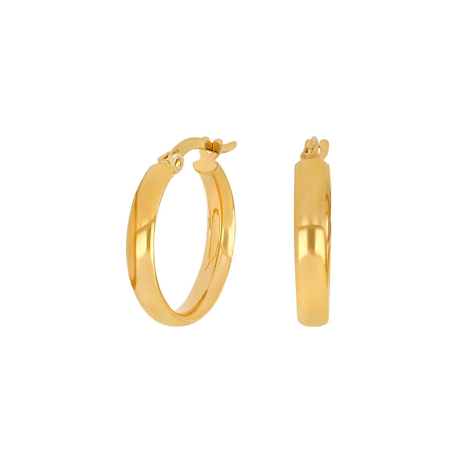 8kt. guldcreoler 18mm