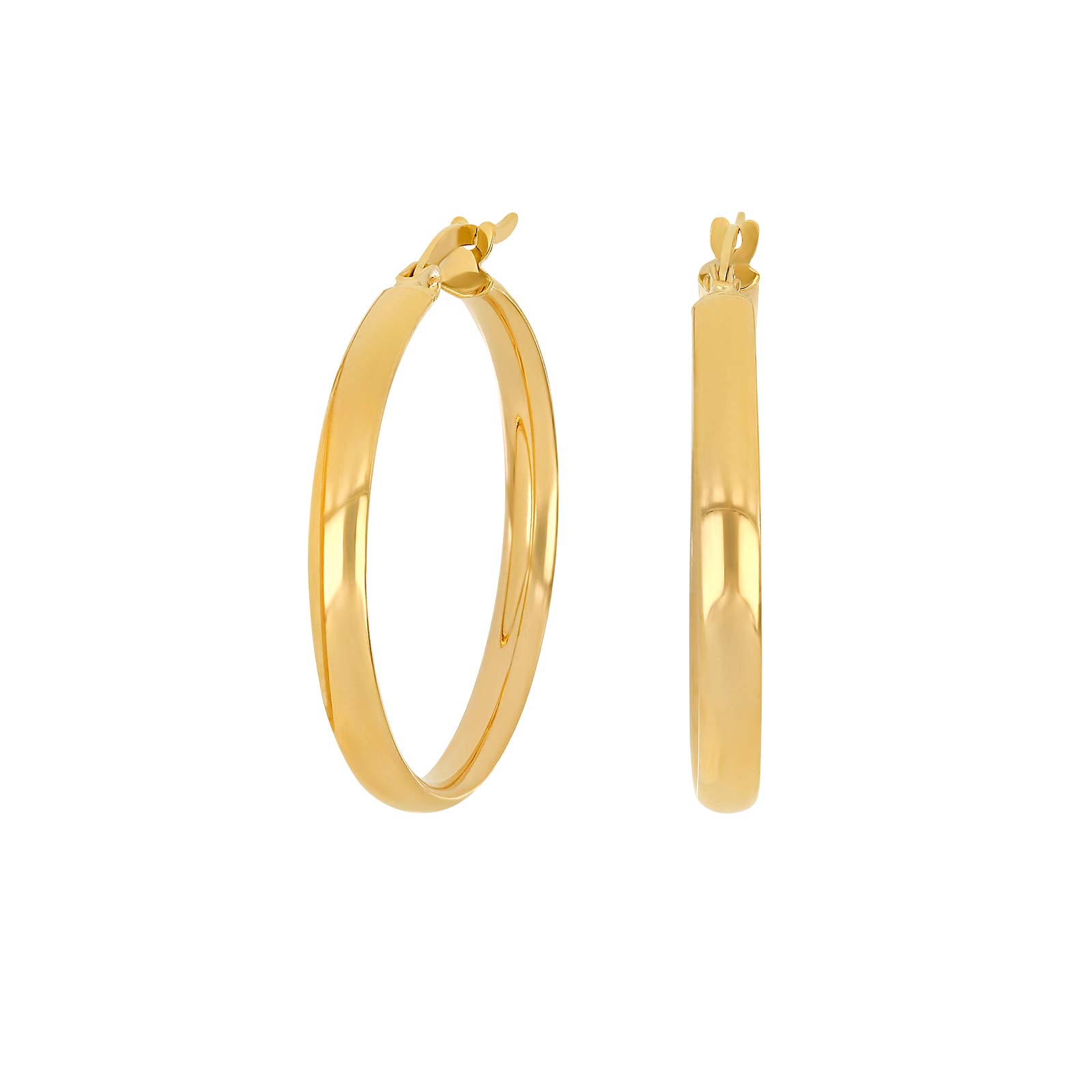 8kt. guldcreoler 28mm