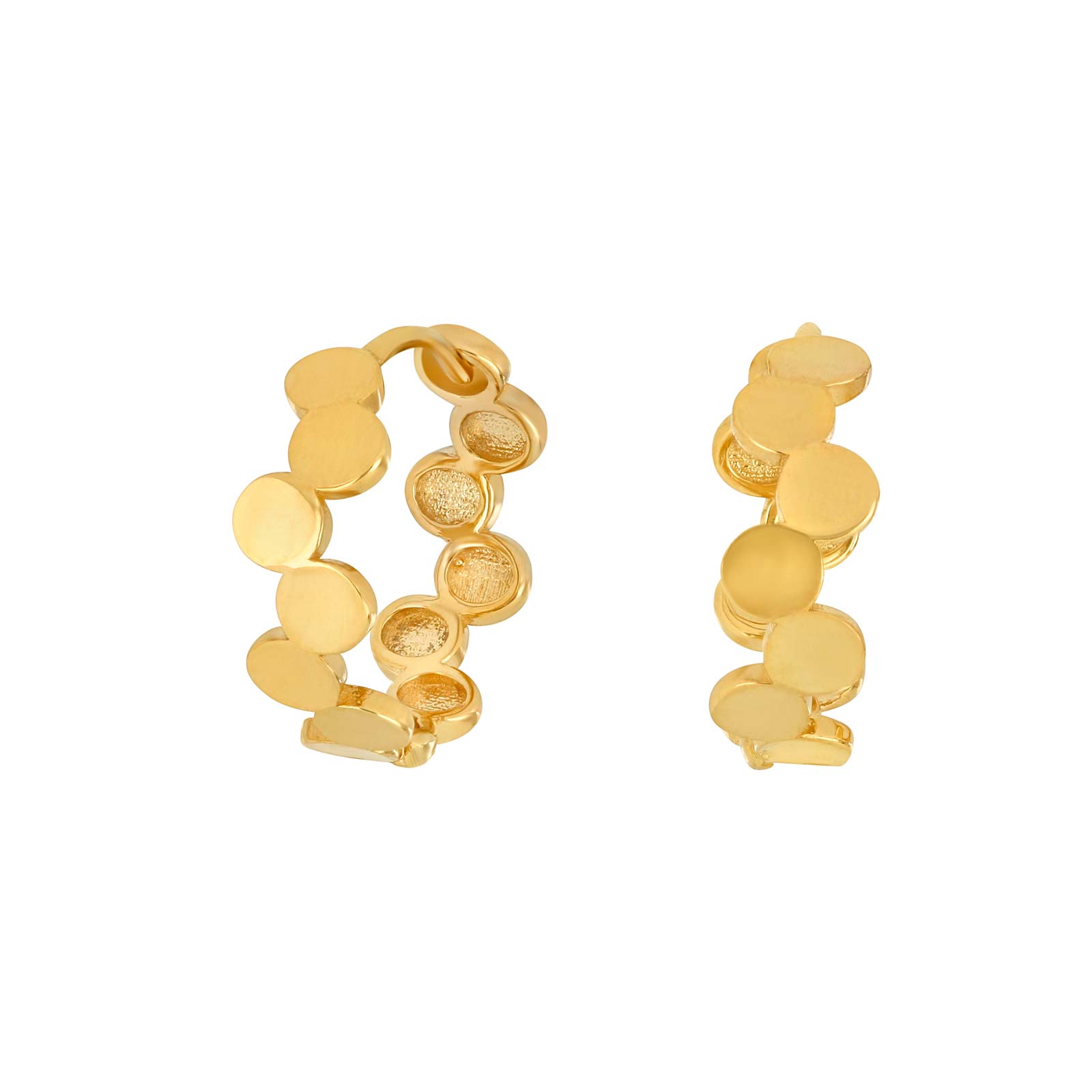 8kt. guldcreoler m/cirkler