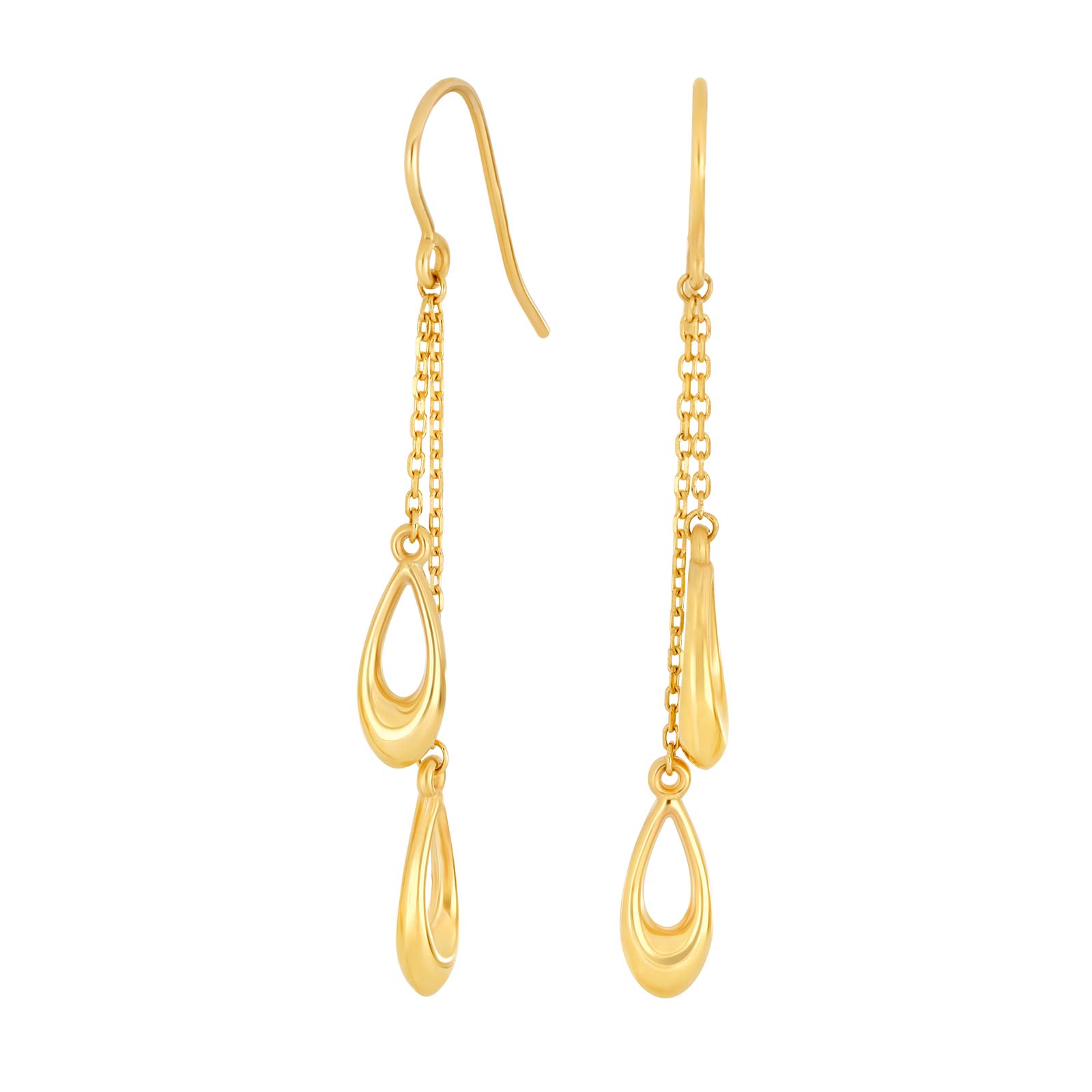 8kt. guldørehænger åbne led