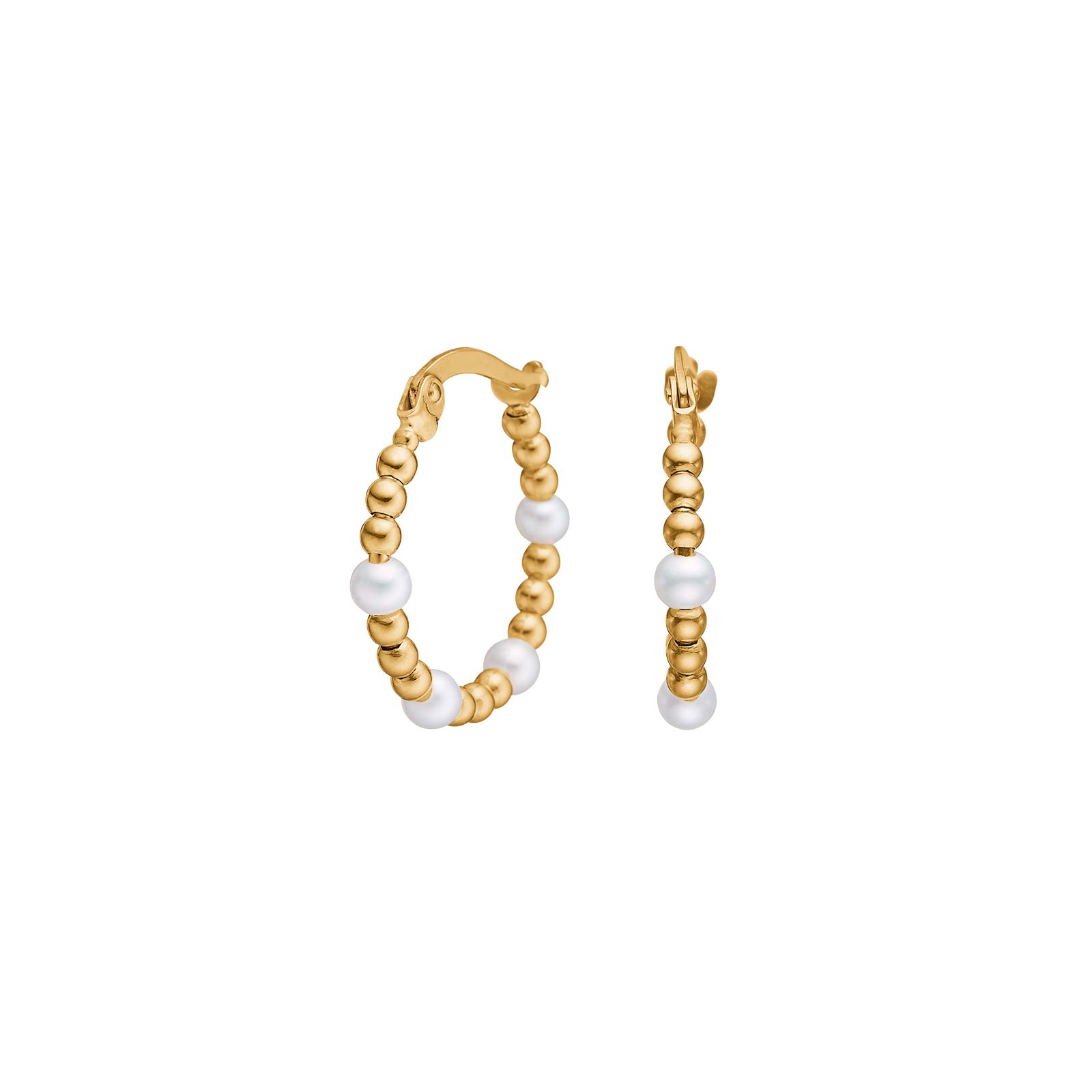 8kt. guldcreoler m. fvkp