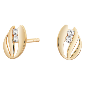 14kt. guldørestikker m/cz