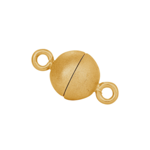 Forg. Sølv magnet perlelås 10mm mat