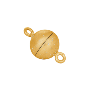 Forg. Sølv magnet perlelås 12mm m. dia cut