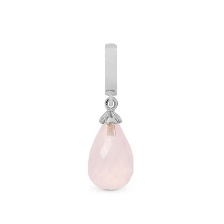 Christina Rose Quartz Drop Hænger Charm 6 mm