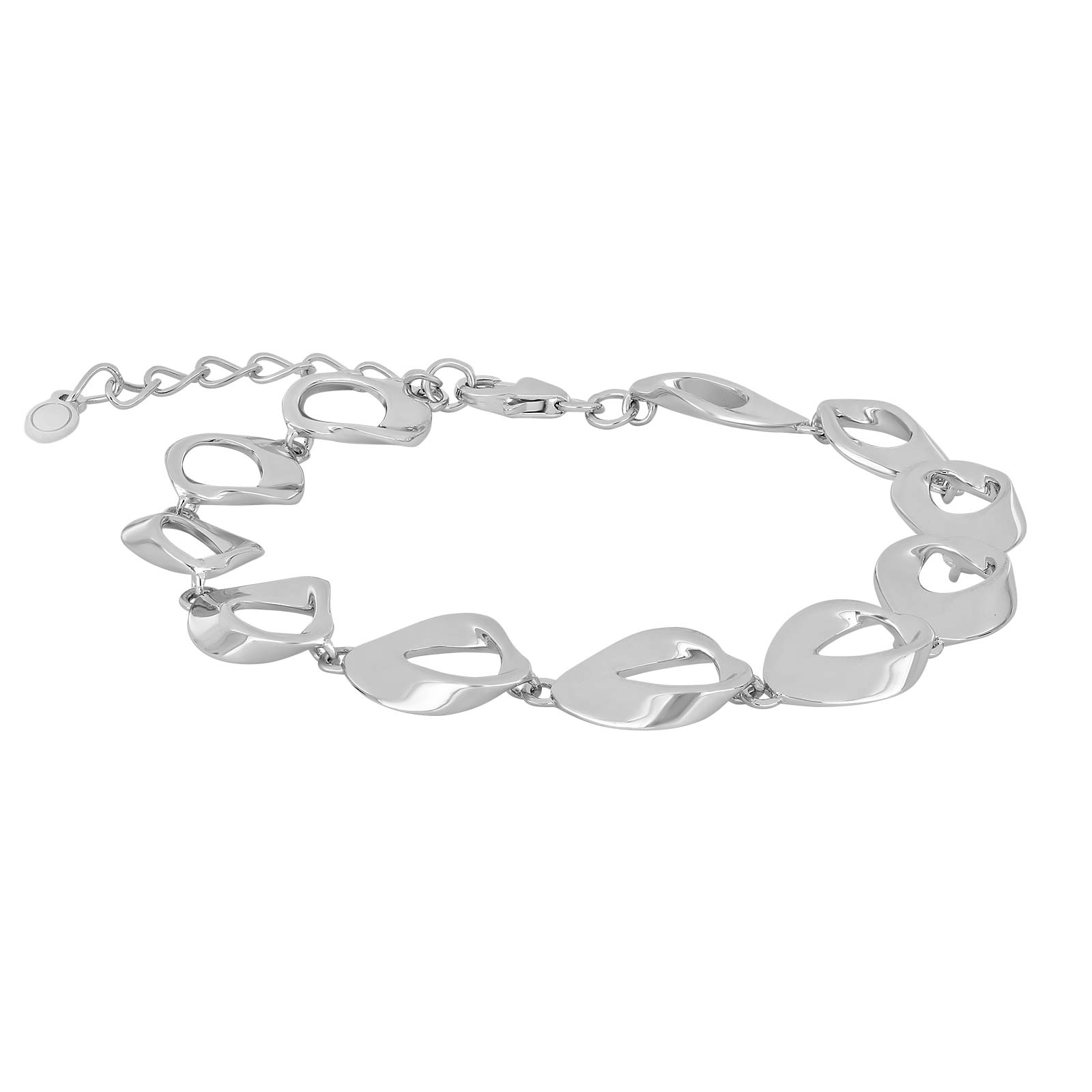 Rhod. sølv armbånd