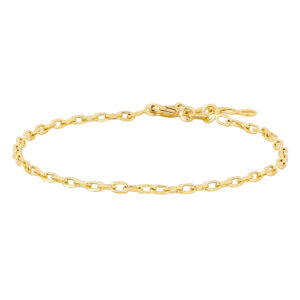 9kt. guldarmbånd anker facet 60 tråd