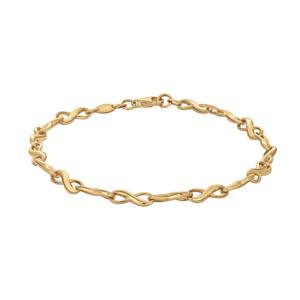 8kt. guldarmbånd m/uendelighedstegn