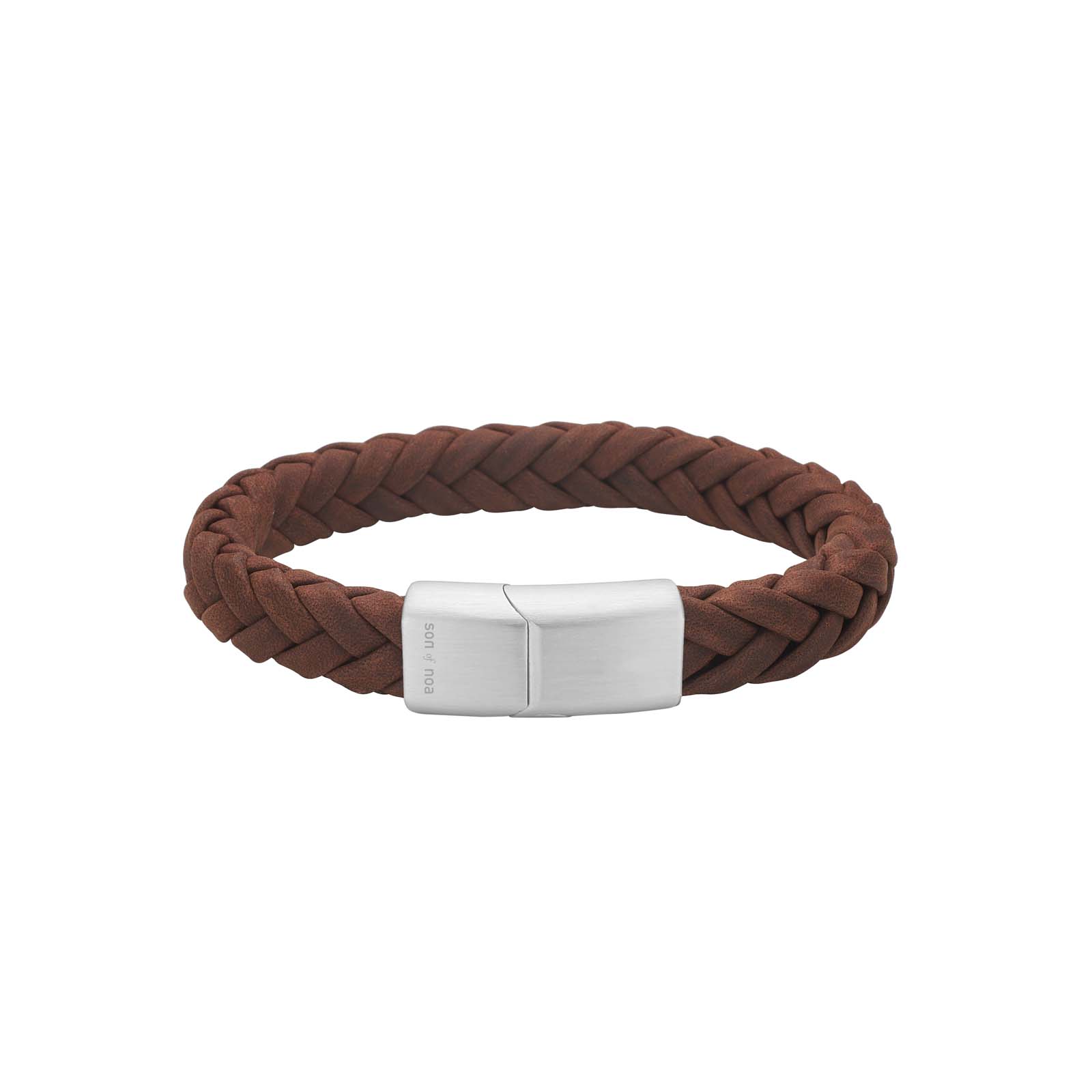 SON armbånd brun kalveskind 19cm