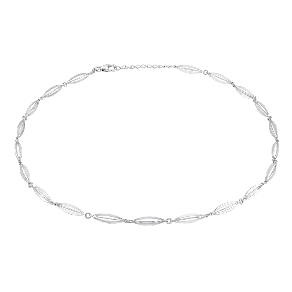 Rhod. sølvcollier BUR