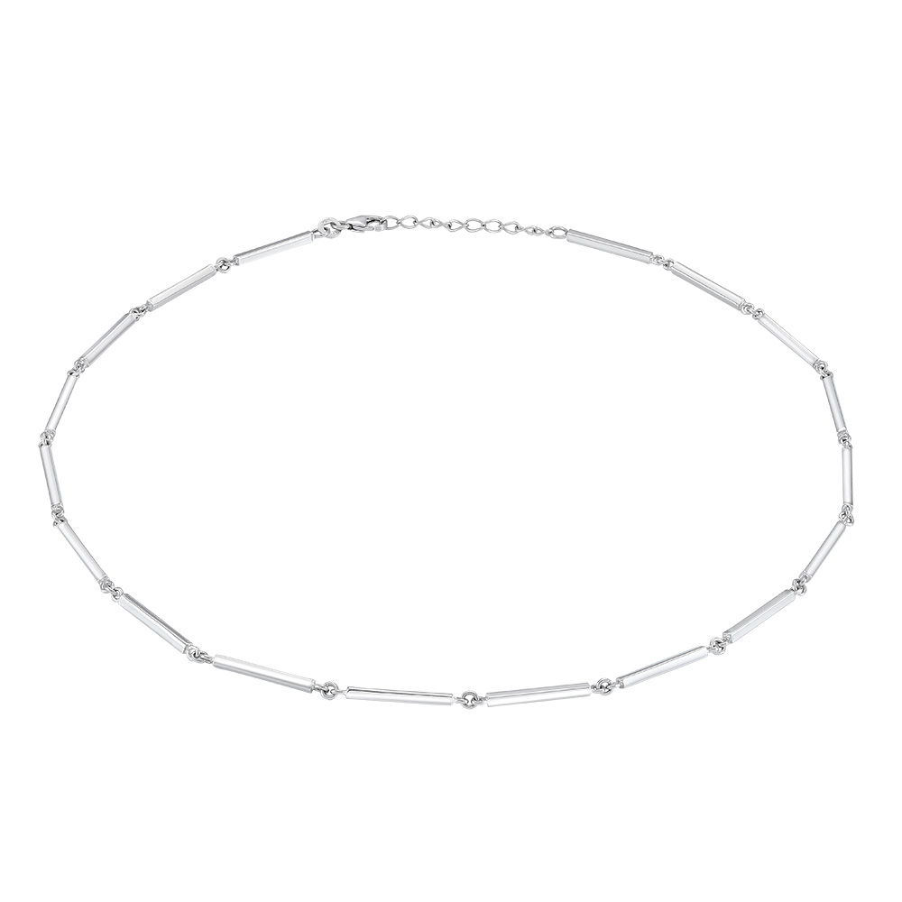 Rhod. sølvcollier PIND