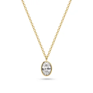 Sif Jakobs halskæde Sardinien ovale SJ-N2795-CZ-YG